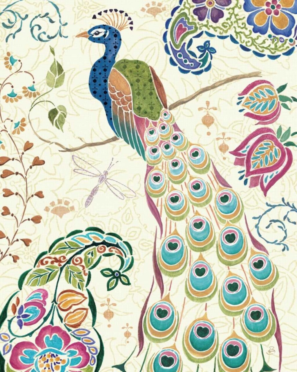 Peacock Fantasy III Poster Print by Daphne Brissonnet - Item # VARPDX10042